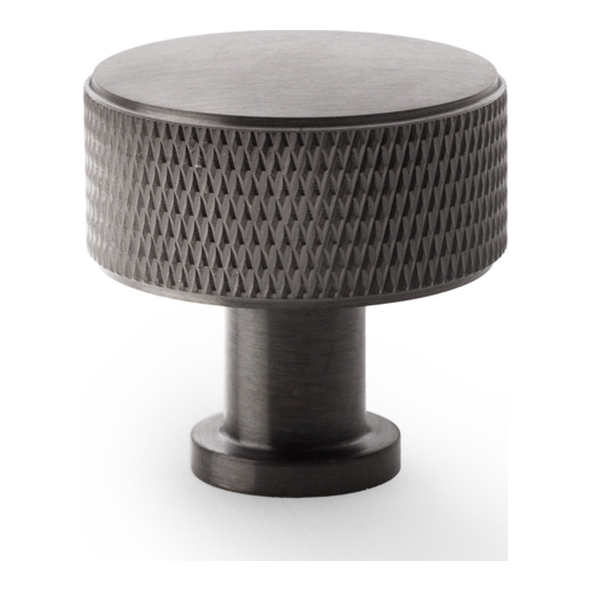 AW807K-35-DBZPVD • 35mm • Dark Bronze • Alexander & Wilks Lucia Knurled Cupboard Knob